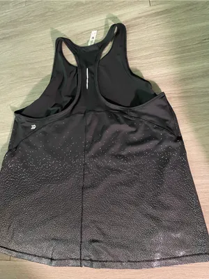 all in motion Black Racerback Tank with Subtle Sparkle thumbnail 2