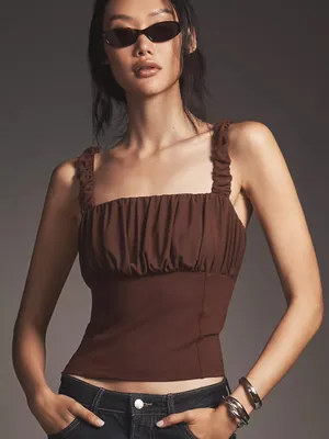 Anthropologie Shirred Bust Tank thumbnail 4