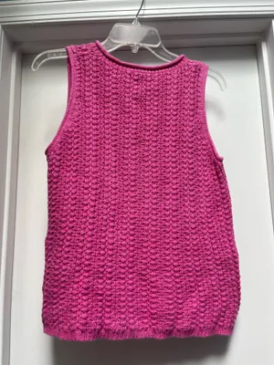 Evan Picone Pink Sweater Vest thumbnail 2