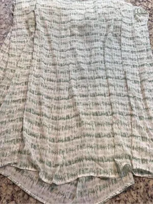 Blush Green and white striped tie dye maxi dress thumbnail 4