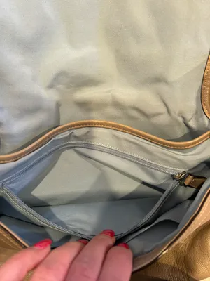 Coach Soho Pleated Tan Leather Flap Shoulder Bag thumbnail 9