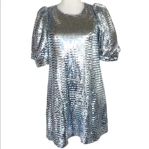 NWOT ZARA All Over Sequence Bloggers Fav Dress Holiday Cocktail Party thumbnail 8