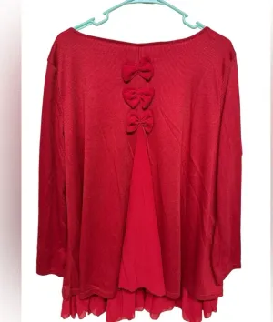 Xiang Ri Kui Red Layered Tunic Size XXL thumbnail 1