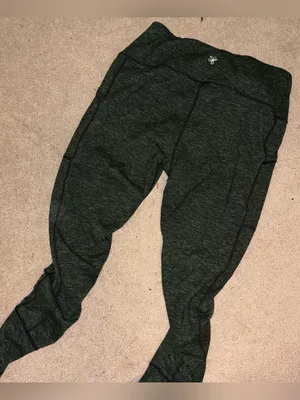 Sweetflexx Resistance Band Leggings Fat Burner Green Spacedye Size XL 14 Gym Fit thumbnail 4