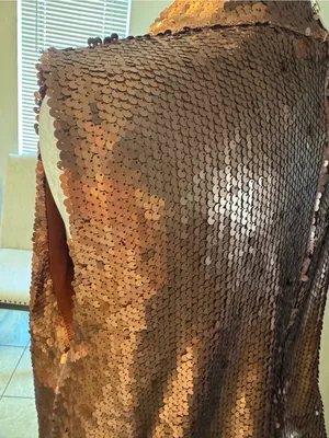 New TCEC boutique copper sequin party dress thumbnail 6