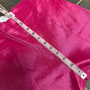 Hosbjerg Elora High Waist Pink Flare Pants Slit Hems Hot Pink Medium M NWT NEW thumbnail 11