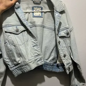 Abercrombie Light Blue Denim Jacket thumbnail 1