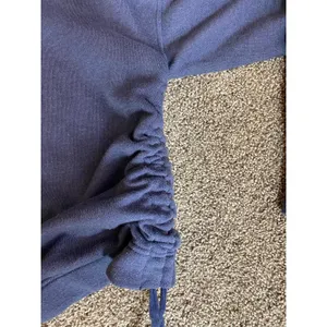Aerie Blue Side Ruched Pullover Hoodie Sweatshirt Small thumbnail 6