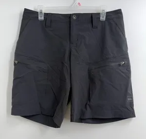 REI Venturi Hiking Shorts Women’s 10 Black Ripstop Stretch Trail Utility Outdoor thumbnail 1