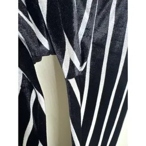 Turquoise Haven Black & White Striped Bell Bottom Flare Pants Boho Western XS thumbnail 6