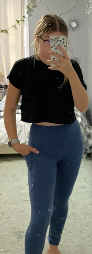 Kohls Blue Leggings  thumbnail 2