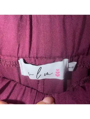Boutique Burgundy Wide Leg Pants Large NWOT thumbnail 3