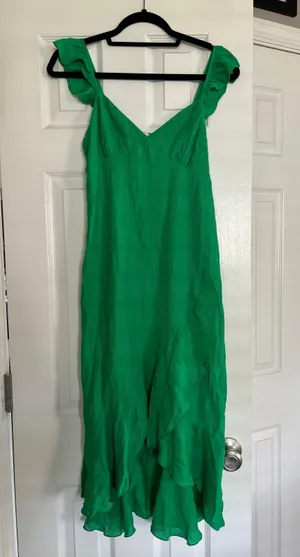 Lush Midi Green Summer Dress thumbnail 2
