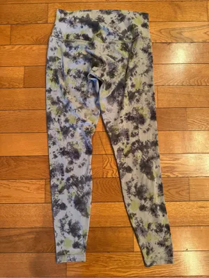 Lululemon Align High‑Rise Leggings – Radial Tie Dye Mauve Grey Multi, Size 10 thumbnail 6