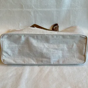 NWOT Mudpie Brand “BRIDE” Tote with Leather Straps thumbnail 4