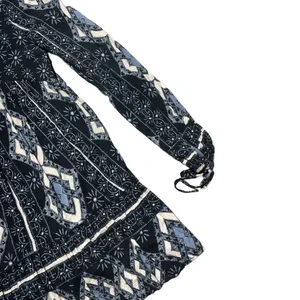 Free People Down by the Bay Navy Blue Tunic Dress XS thumbnail 10