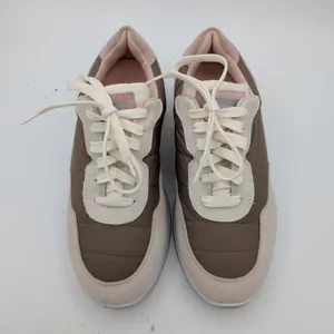 Dolce Vita x GREATS Evana Sneakers Womens 8 Taupe Suede Nylon Lace Up‎ Collab thumbnail 4