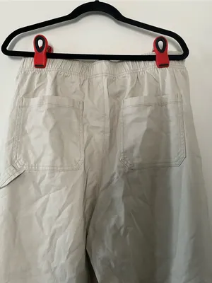 Old Navy Beige Khaki Pull On Utility Pants Womens Large High Rise Hiking Outdoor thumbnail 4