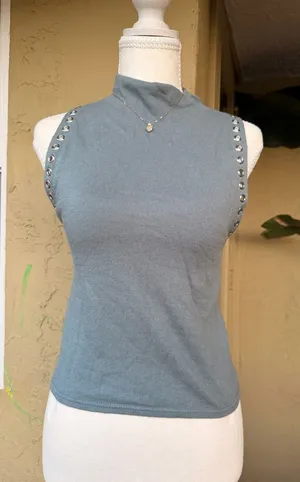 Zara  Studded Tank Top thumbnail 1