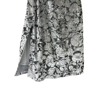 NWOT Y2K Bebe Slip Dress S Velvet Burnout‎ Silver Lined Fairy Grunge Whimsigoth thumbnail 5