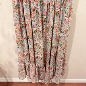 ASTR Roseline Maxi Dress in Blue Pink Multi Size Small NWT thumbnail 5