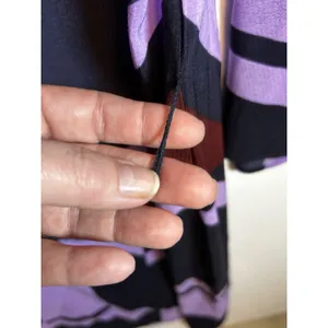 Eloquii Size 14 Geometric Shift Dress Purple Burgundy Black Beltless Midi Dress thumbnail 9