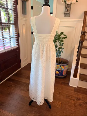 English Factory EUC Broderie Anglaise White Eyelet Maxi Dress thumbnail 3