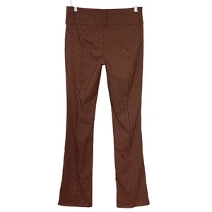Urban Outfitters Pants‎ Gingham Plaid Black Brown Flared Leg Size 2 Preppy Retro thumbnail 5