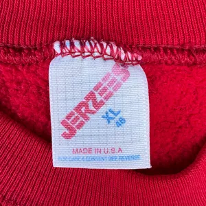 Jerzees Vintage 90s Liberal Redskins State Championship Red Crewneck Sweatshirt Sweater thumbnail 4