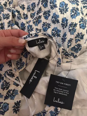 Lulus Flirty Fave Ivory Floral Print Tie-Back Midi Dress Size Small Sleeveless thumbnail 6