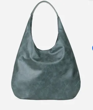 Fawn Slouchy Tote Shoulder Bag Faux Leather Bag Grey NEW NWT thumbnail 1