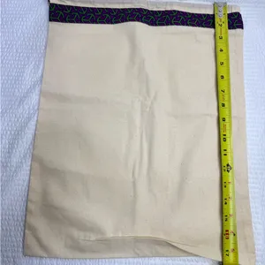 Tory Burch Cream and Purple Drawstring Bag thumbnail 2