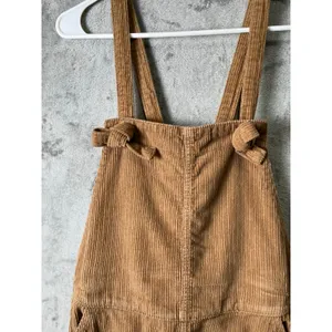 Faherty Brown Corduroy‎ Jumpsuit Overalls Straight Leg Utility Casual Small thumbnail 9