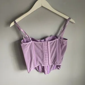 Lilac Purple Fairy Corset Tank Top Lingerie‎ Romantic Coquette Lace size XS thumbnail 2