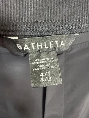 Athleta Black Brooklyn Mid Rise Ankle Pant W2553 Sz 4 Tall thumbnail 6