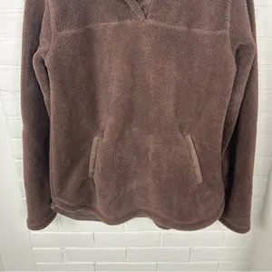 NWT Thread & Supply Brown Sherpa Pullover Jacket Size S thumbnail 4