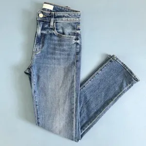 Favorite Daughter The Erin‎ High Rise Slim Straight Medium Indigo Jeans thumbnail 6