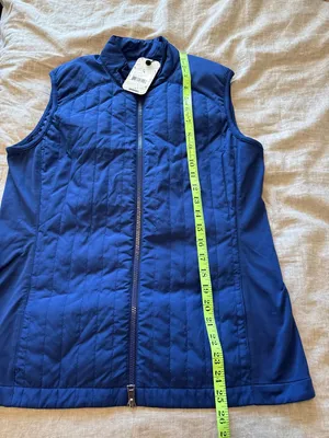 NWT EP New York Vertical Quilted Blue Women’s Vest thumbnail 11