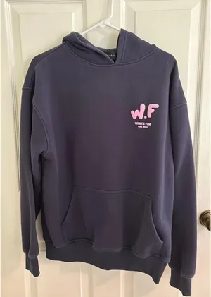 White Fox Navy hoodie thumbnail 1