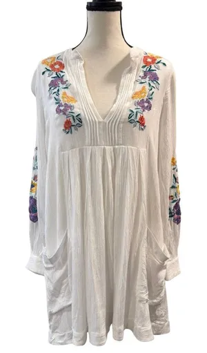 Free People Women’s Floral Embroidered Mini Dress Size XS thumbnail 1