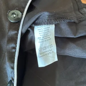 Button front pajama top Black thumbnail 3