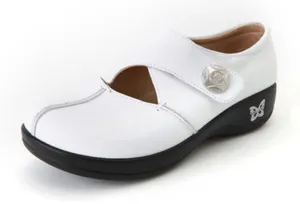 Alegria Kai 600 White Leather Mary Jane Orthopedic Clinical Nurse Comfort 39 (9) thumbnail 1