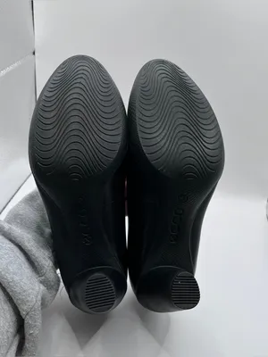 Ecco Shoes Womens Sz 38 US 7-7.5 Sculptured 75 Black Leather Pumps thumbnail 8