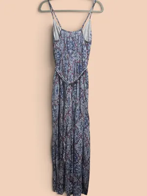 Sim & Sam Boho Print Maxi Dress Size Small Blue Red White Adjustable thumbnail 3