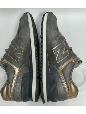 New Balance 574 Sneakers Women’s Size 9.5 Precious Metals Copper Grey metallic thumbnail 8