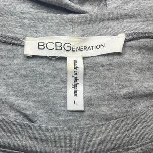 BCBGeneration Women's Gray Short Sleeves Pullover T-Shirt Dress Size L thumbnail 5