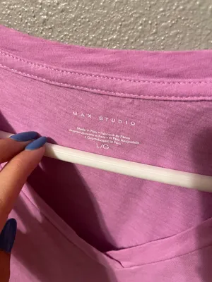 pink short sleeve Size L thumbnail 2