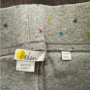 Boden Star Print Thermal Pajama Set Gray Waffle Knit Women's US 6 thumbnail 8