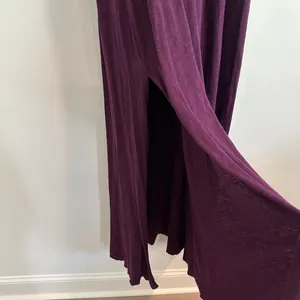 Free People Beach Audrina Maxi Dress Size Large Cut Out Back Purple Short Sleeve thumbnail 6