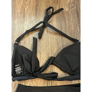 Quince Triangle Bikini Top and High Rise Bottom in Black Size M NWT! thumbnail 6